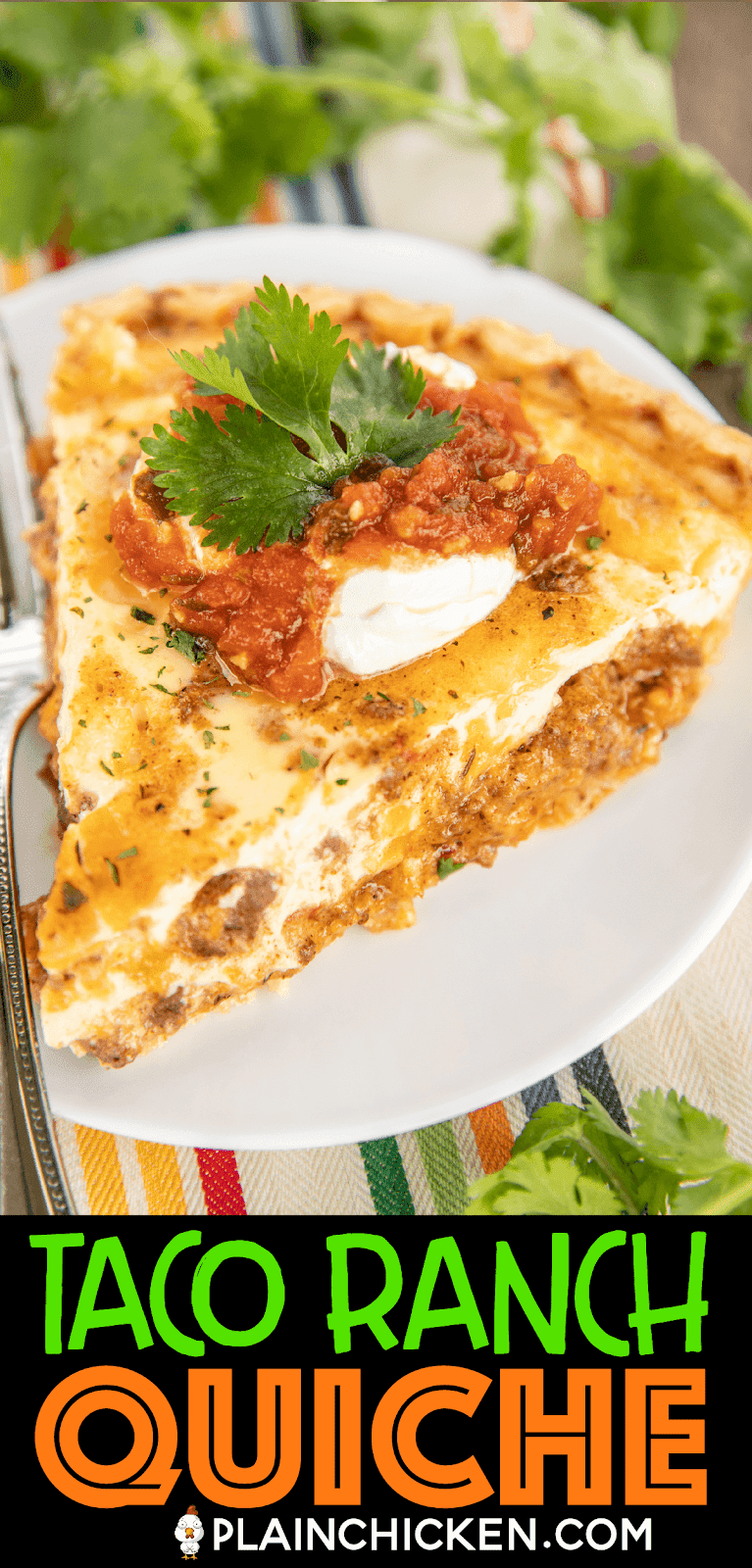 Taco Ranch Quiche Plain Chicken®