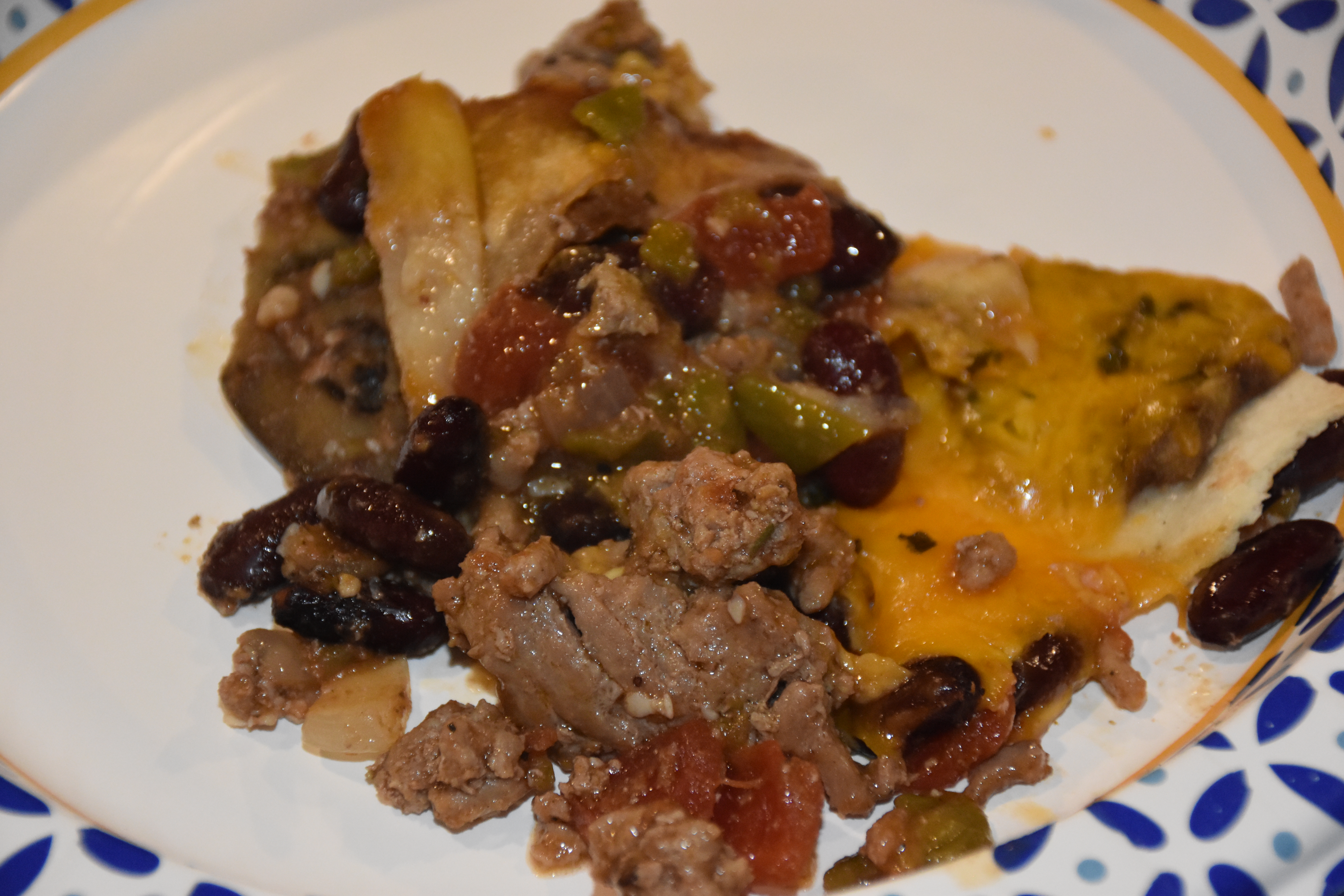 Fifty Shades of Retirement Greek Tex Mex Fusion Eggplant Tortilla