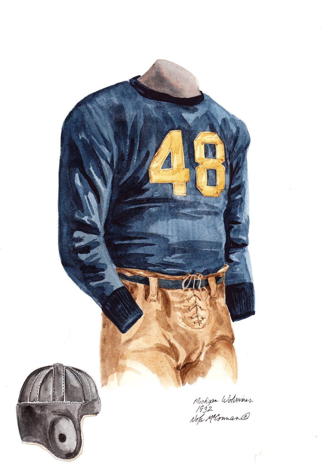 University of Michigan Football Uniform and Team History | Heritage