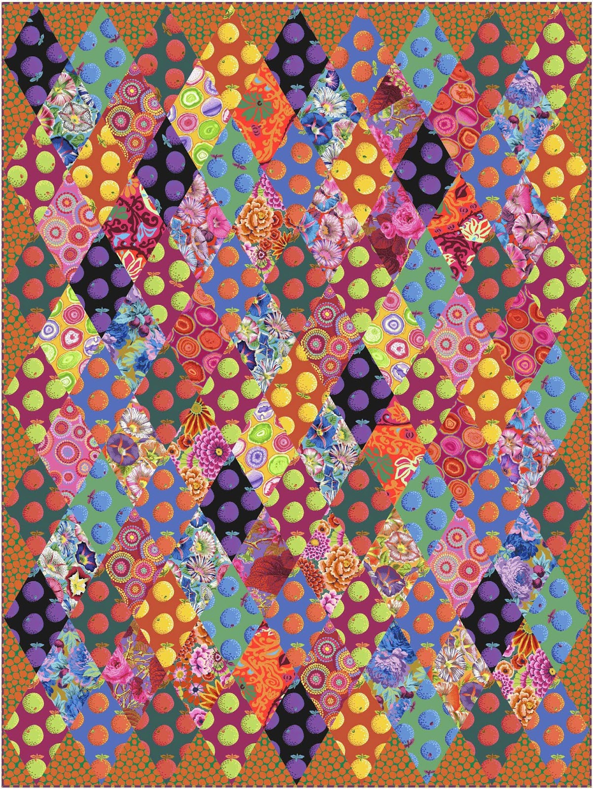 Quilt Inspiration Free pattern day! Kaffe Fassett Quilting and Sewing