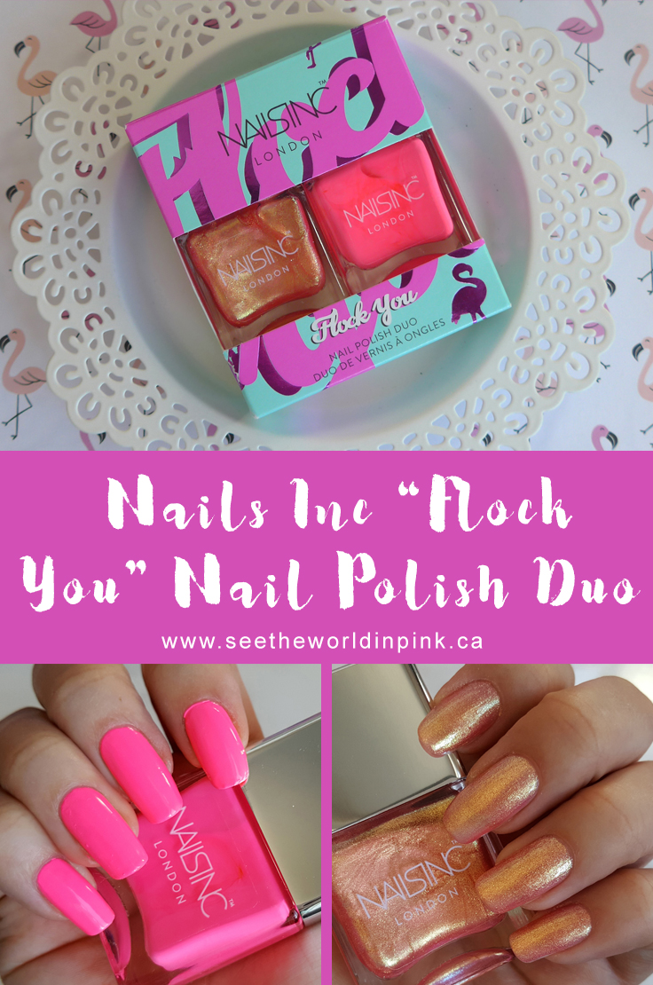 Manicure Monday Nails Inc. Flock You Nail Polish Duo See the World in PINK