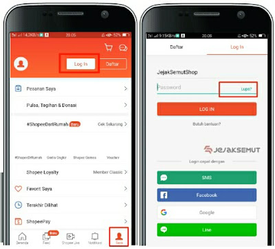 cara ganti nomor hp shopee yang hilang