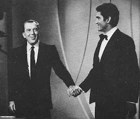 Sergio Franchi with Ed Sullivan (left), on whose show he made regular guest appearances 