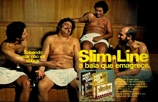 propaganda bala Slim-Line - 1975. 1975, os anos 70; propaganda na década de 70; Brazil in the 70s, história anos 70; Oswaldo Hernandez;