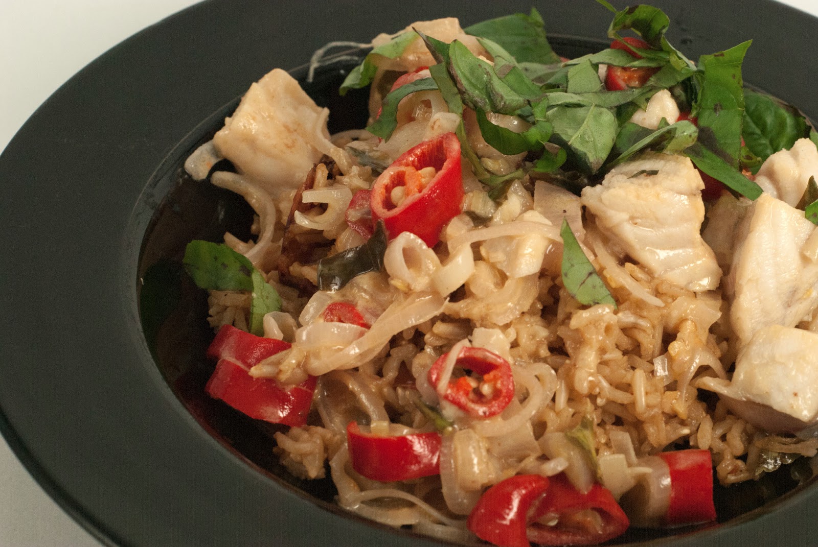 chopcookdine Thai Style Fish with Tomato Basmati Rice