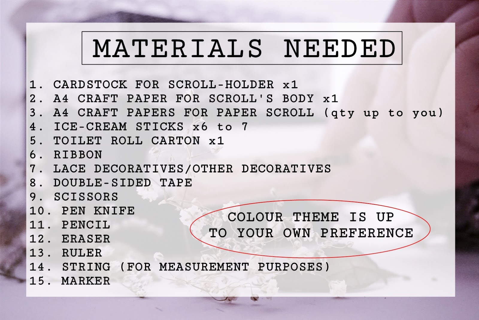 Braysel's Diary DIY Manual Scroll Scrapbook