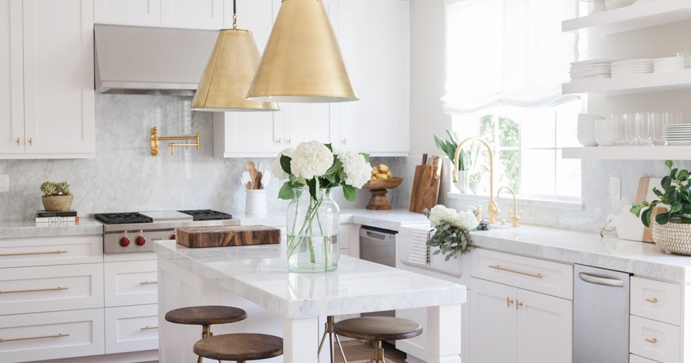 Cozinha moderna branca com ilha ~ Decoração e Ideias