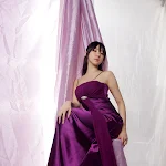 Yeon Da Bin Gorgeous in Purple Maxi Foto 25