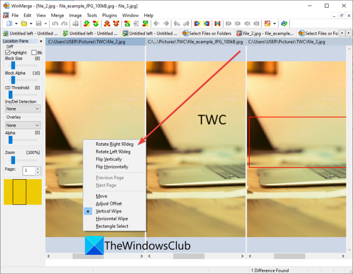 Как сравнить два одинаковых изображения в Windows 11/10