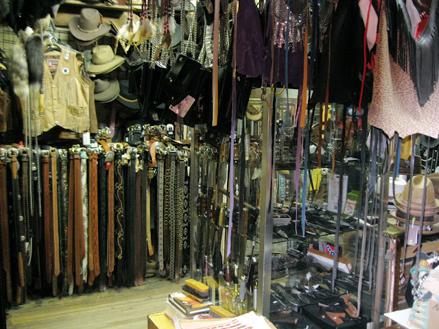 Native Leather in New York City has belts and hats and everything leather