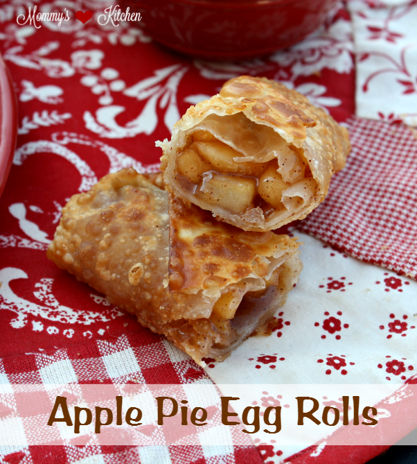 Apple Pie Egg Rolls with Caramel Dipping Sauce