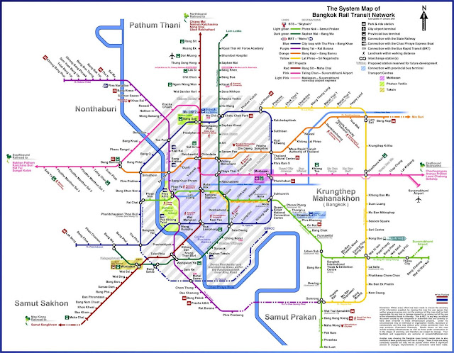 Bangkok rail map