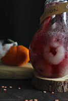Cocktail sans alcool Halloween au raisin et litchi - Halloween soft drink with grape and lychee juice • Cook a life by Maeva
