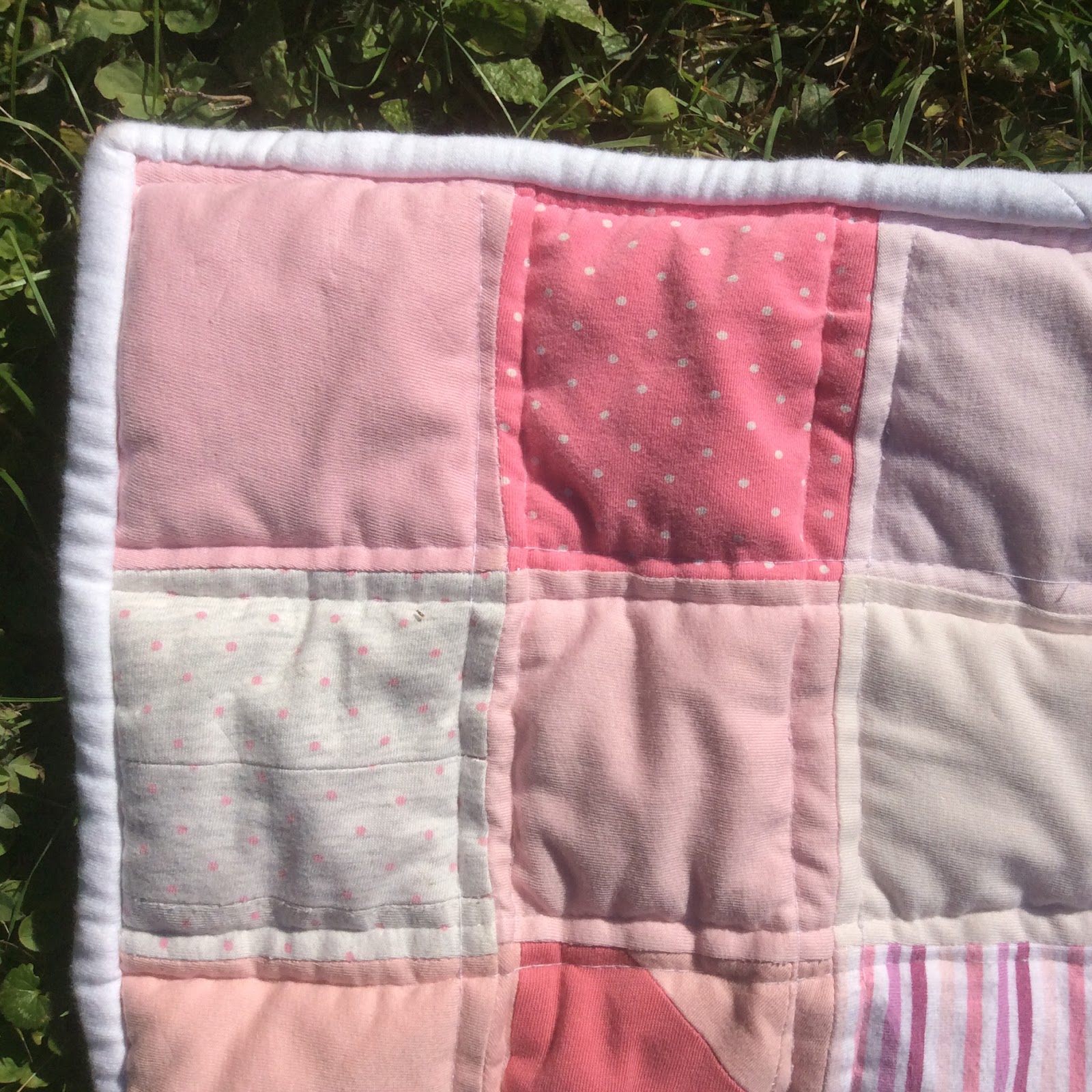 Pale Blue Corner Memory Quilt Part 3