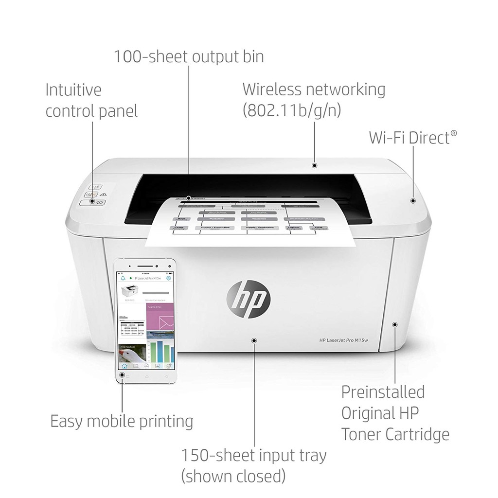 HP LaserJet Pro M15w Drivers Download