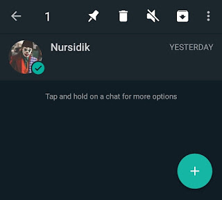 tap and hold chat