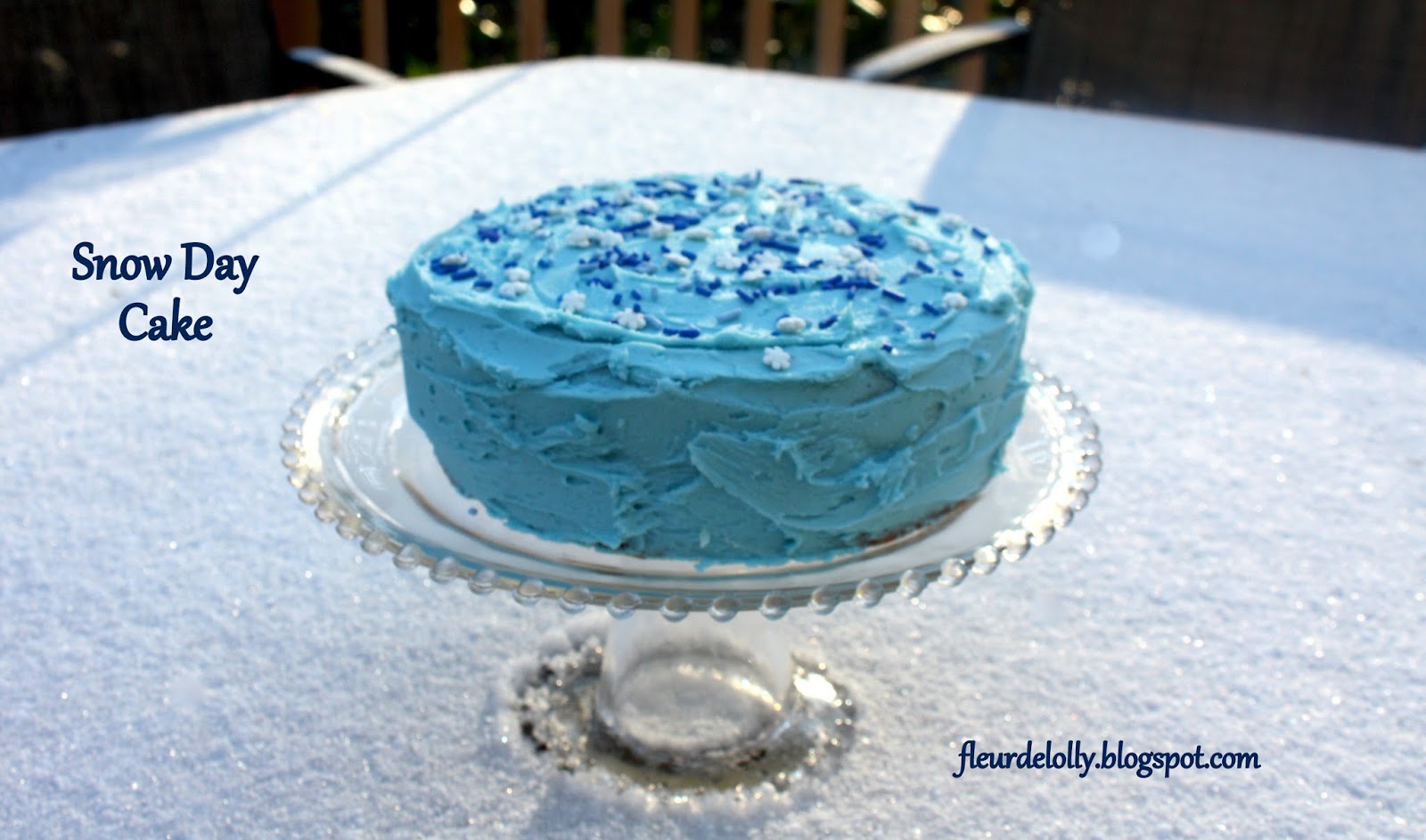 Fleur de Lolly Snow Day Cake