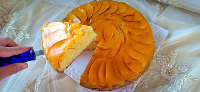 كيكة التفاح و البرتقال