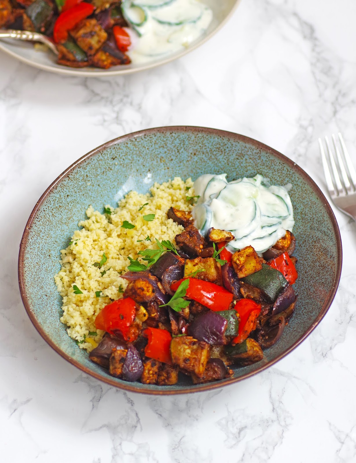 Moroccan Roasted Veg & Lemon Couscous |Euphoric Vegan