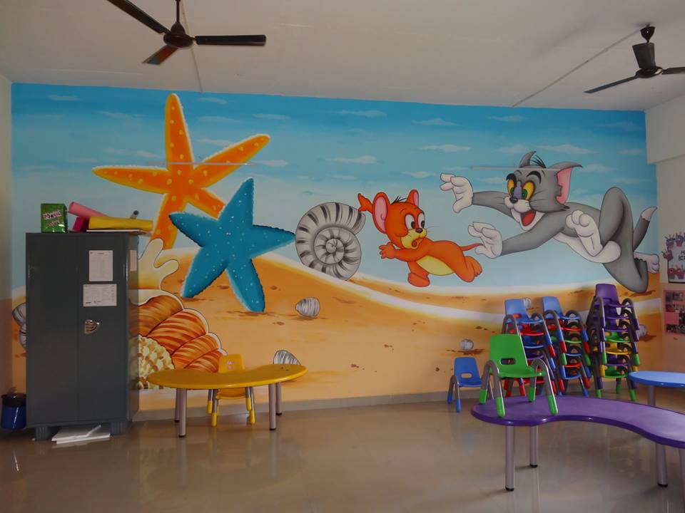 PLAY SCHOOL WALL PAINTING