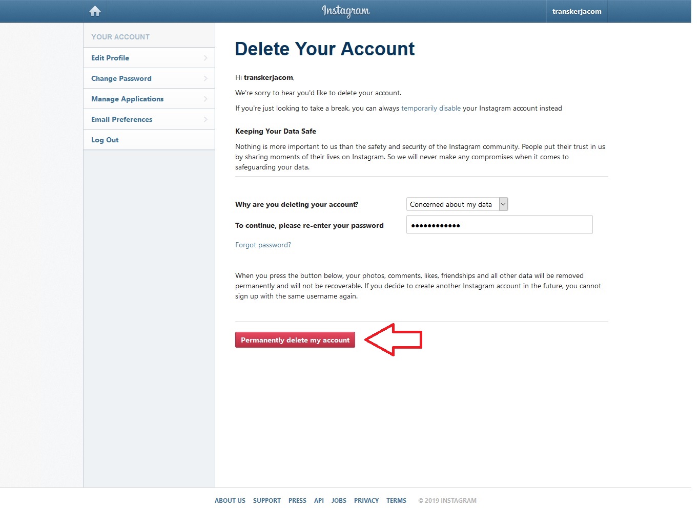 How to Delete Instagram Account Forever