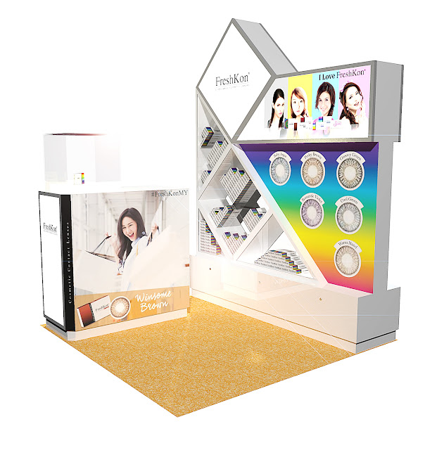Product Display Showcase Rack Design Freshkon iVision Design Malaysia