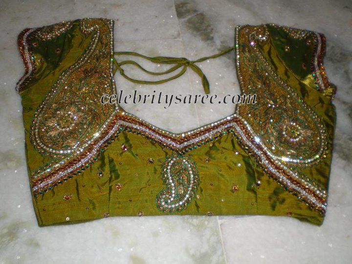 Chain stone work blouse Clearance