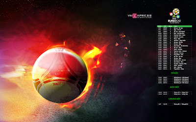 Euro 2012 Wallpaper Participant - Fire Balls