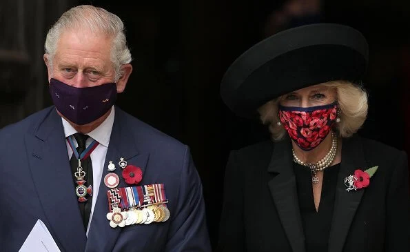 Prince Charles and the Duchess of Cornwall attended a service at Westminster Abbey to mark the centenary of the burial of the unknown warrior