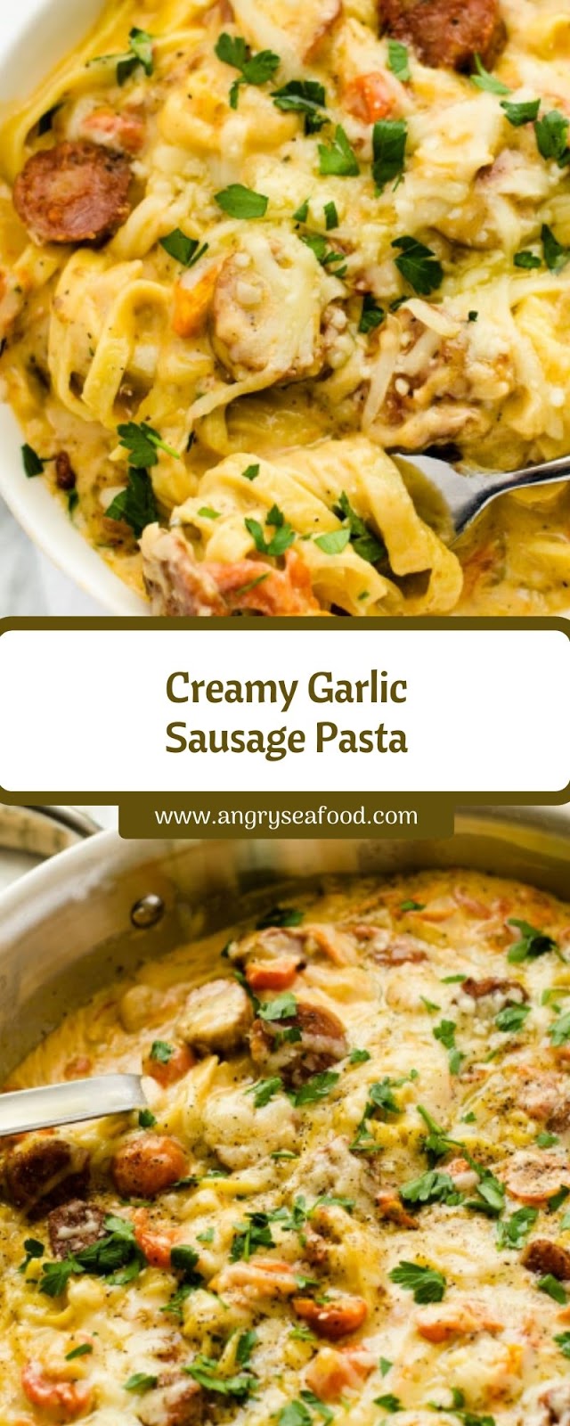 Creamy Garlic Sausage Pasta