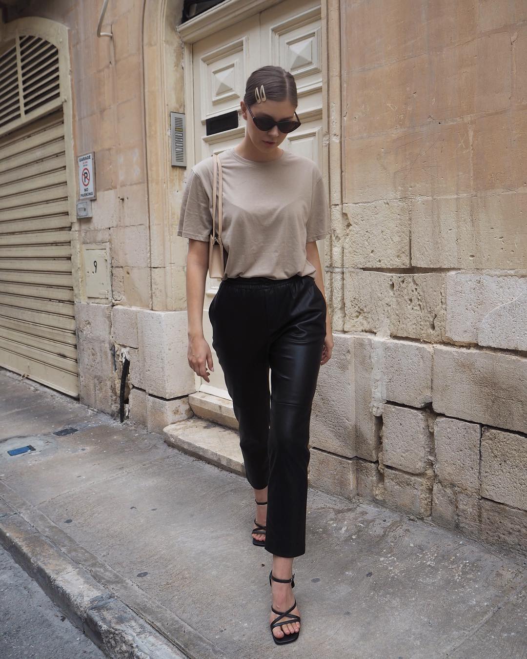 Louise Et Cie Isel Leather Frame Bag In Black | ModeSens