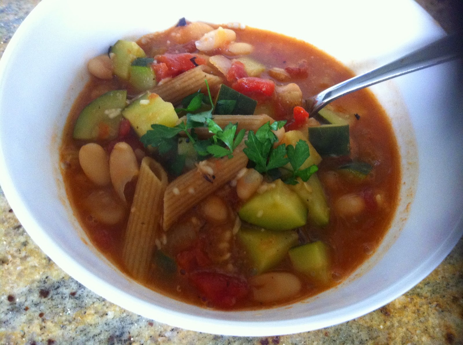 EwE Pasta Fagioli with Zucchini Laws of the Kitchen
