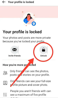 Facebook profile unlock kaise kare?