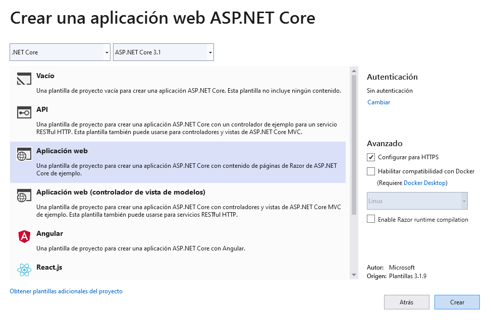 Ligth Knight: CRUD en ASP.NET Core con Razor Pages, usando Entity ...