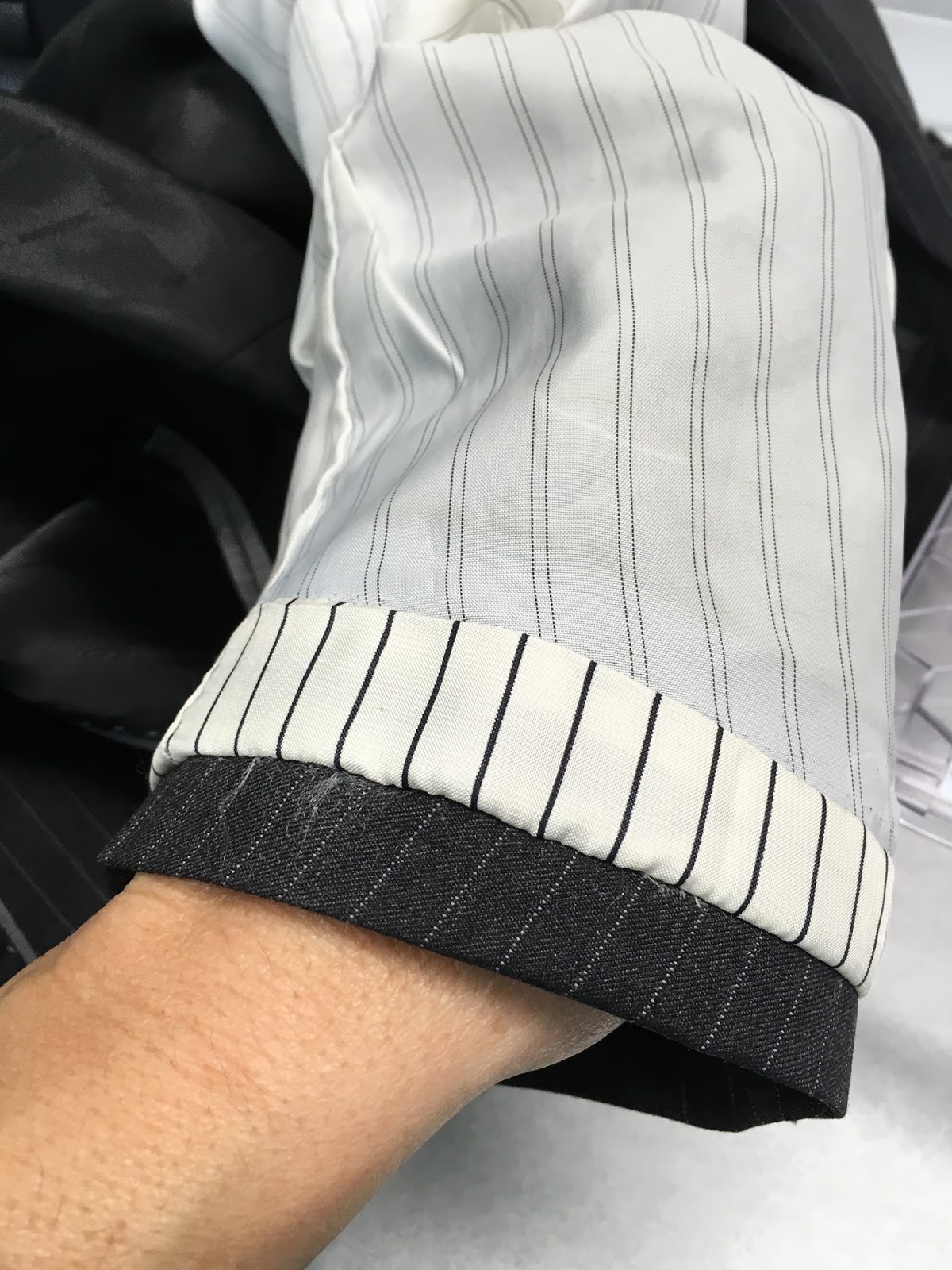 sewcreatelive How to Lengthen (or Shorten) Men's Suit Sleeves