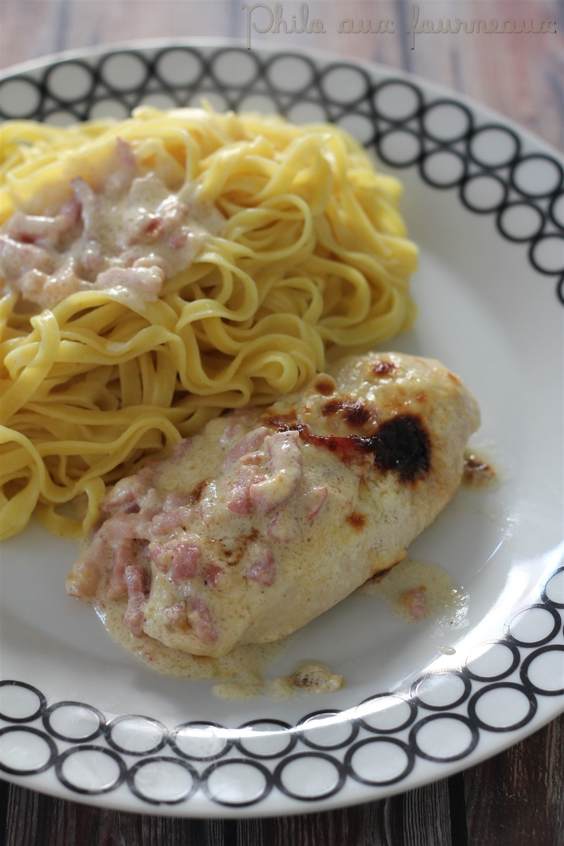 Philo aux fourneaux Poulet crémeux aux lardons au four
