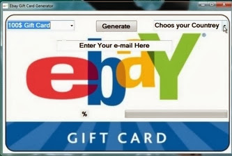 eBay gift card generator