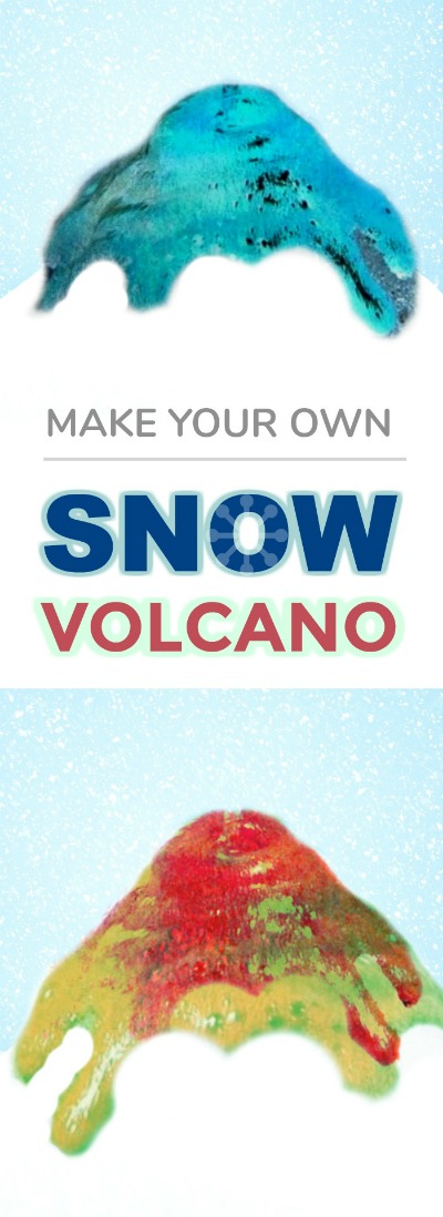 FUN KID SCIENCE: Make a snow volcano! #scienceforkids #winteractivitiesforkids