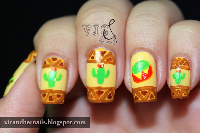 Vic and Her Nails: Crumpet's Nail Tarts 33 DC Day 5 - Mexican