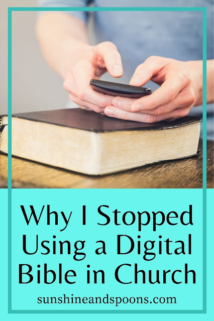 Why I Stopped Using a Digital Bible in Church