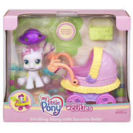 My Little Pony Sweetie Belle Newborn Cuties Playsets Stroling Along with Sweetie Belle G3.5 Pony