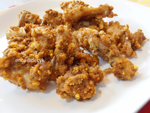En casa de C y K.: Pollo crunch.