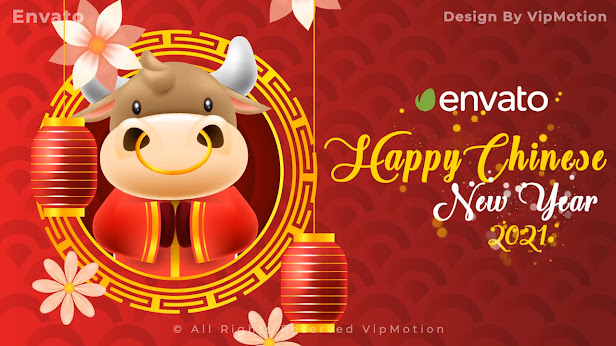 Chinese New Year Greeting Animation - After Effects Template