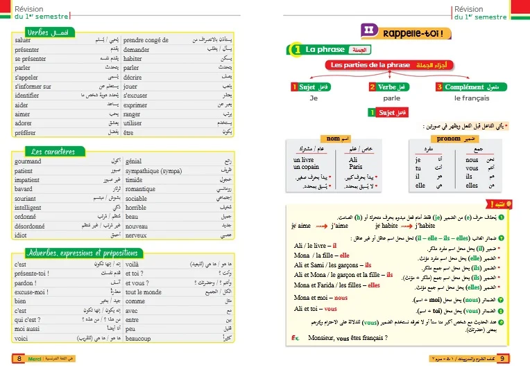 كتاب Merci اولى ثانوى ترم ثانى 2020 - موقع مدرستى