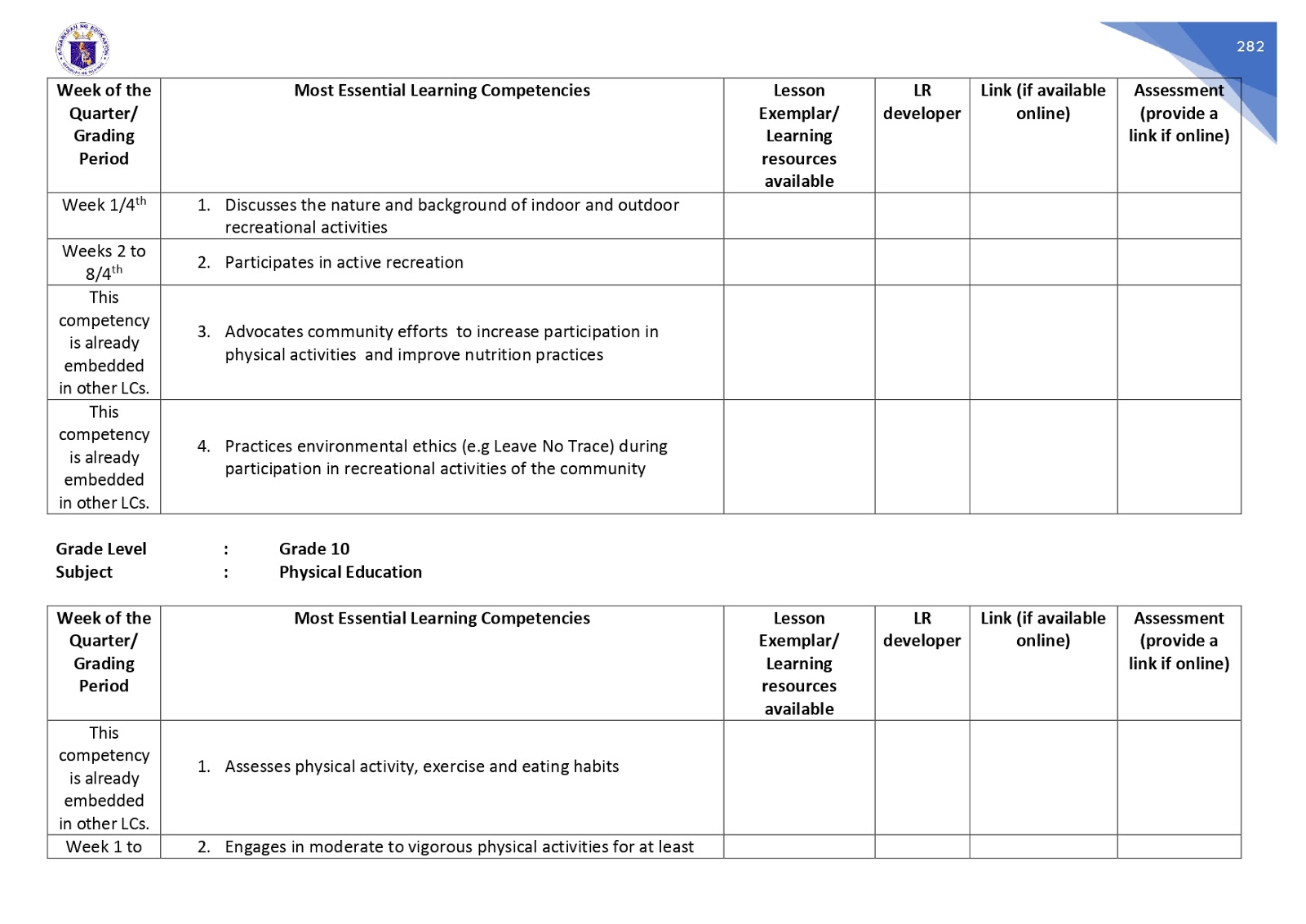DepEd Memos, Orders & Results: Most Essential Learning Competencies in ...