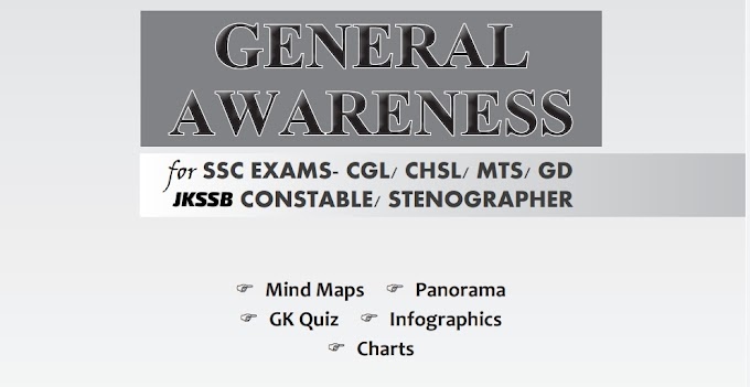 Download Best General Knowledge Book  For JKSSB, SSC EXAMS- CGL/ CHSL/ MTS/ GD  CONSTABLE/ STENOGRAPHER 