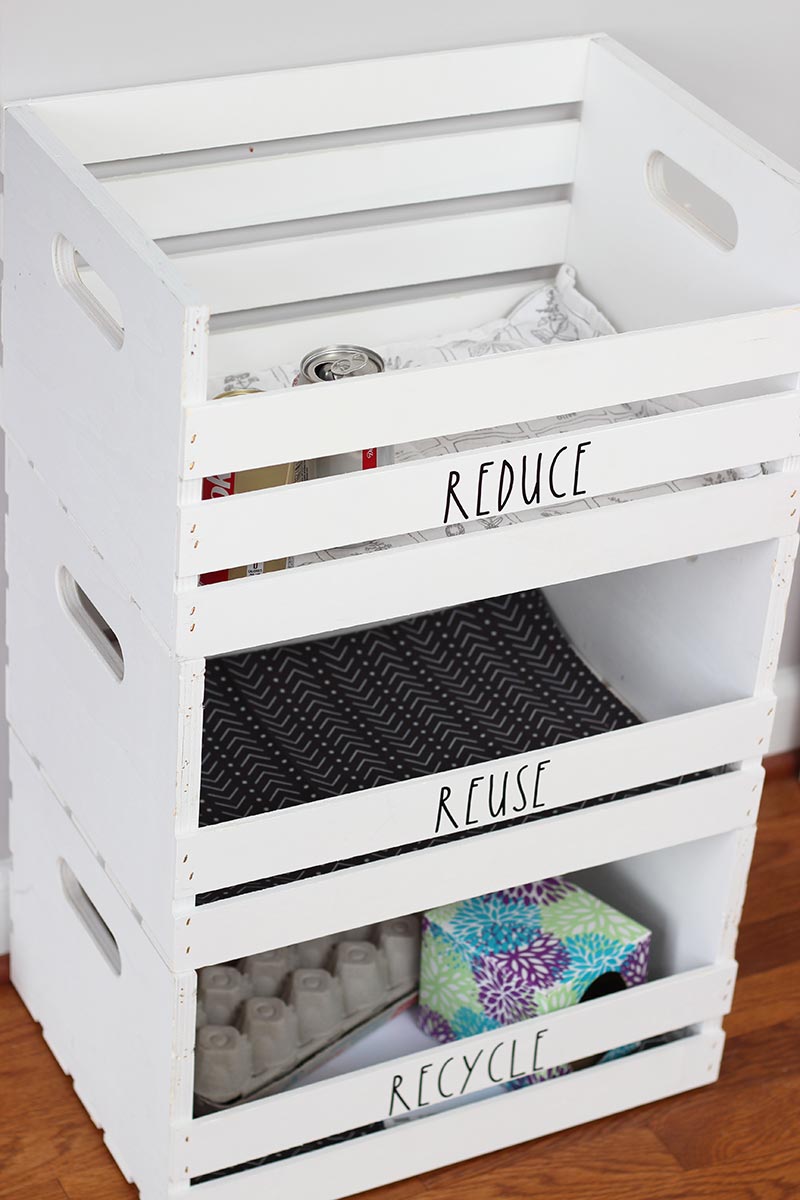 DIY Wooden Recycling Bins You'll Want in Your House Sunny Day Family