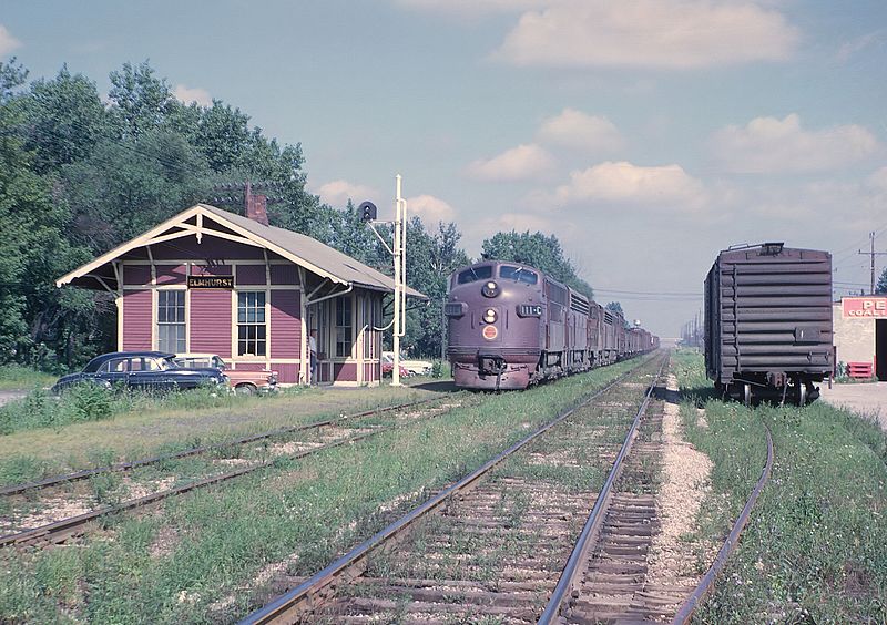 Chicago Great Western Railroad CGW Yard and Depot at Randolph MN NEW POSTCARD 