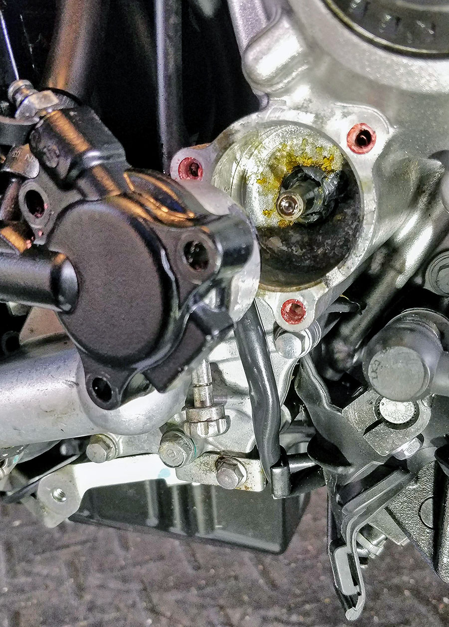 Tim's Motorcycle Diaries Chasing down a clutch slave cylinder leak in