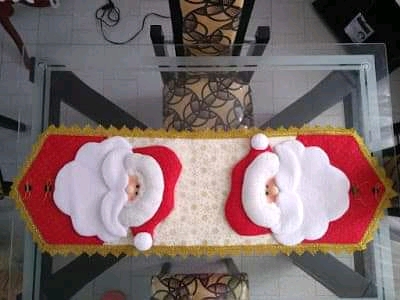 Caminho de mesa de natal com molde para imprimir: molde e modelos para  fazer em casa - Ver e Fazer